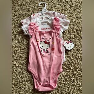 Hello Kitty 3-piece bodysuit set Size 12M- NWT